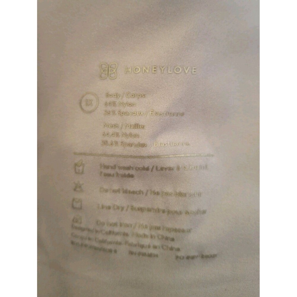 Honeylove Crossover Wireless Bra Size 1X  Maroon Red  Tan Padded Lightly Lined - Picture 9 of 9